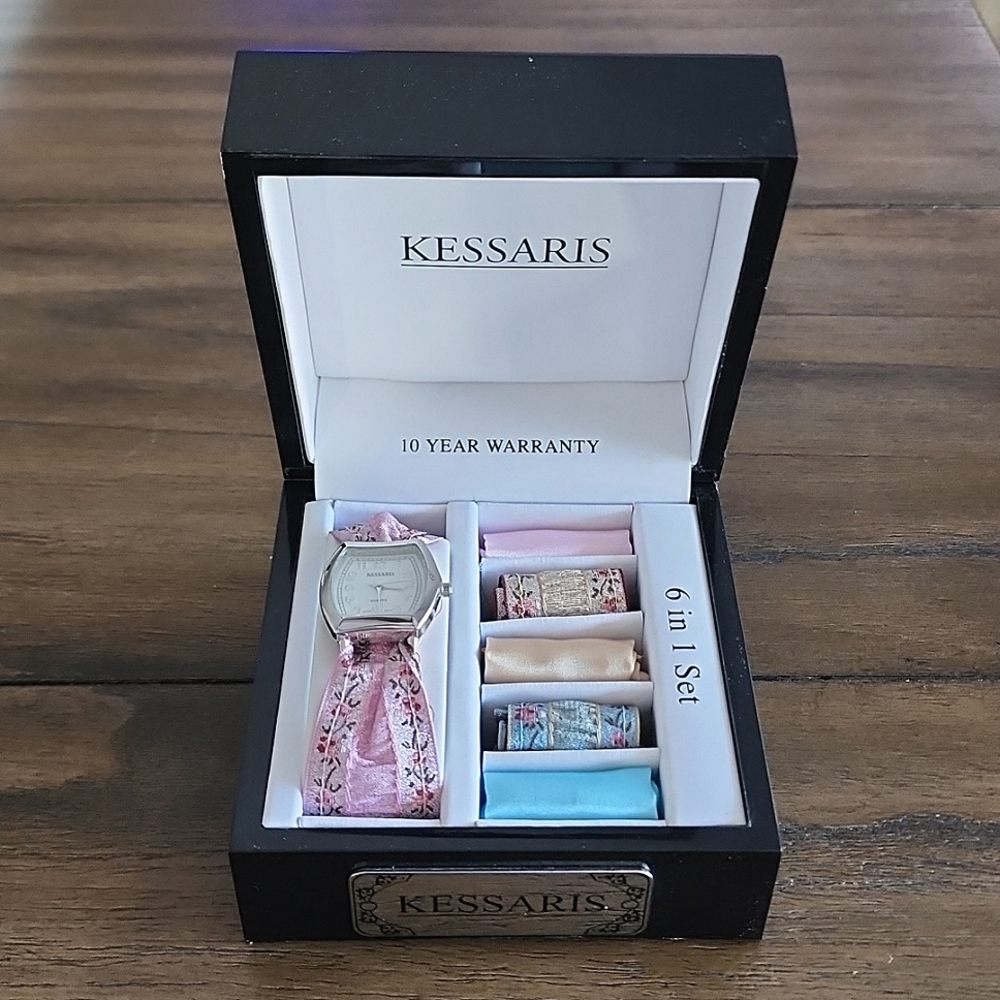 Kessaris 6 in 1 ribbon watch set